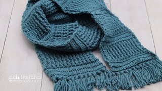 Windermere Scarf Crochet Pattern [upl. by Claudia]