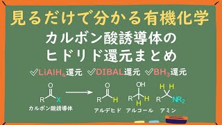 【見るだけで分かる】求核アシル置換反応～カルボン酸誘導体のヒドリド還元～ [upl. by Backer]