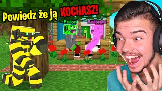 PRZYJACIEL POMAGA MI PODERWAĆ PALIONKĘ żeby ZOSTAŁA MOJĄ DZIEWCZYNĄ w Minecraft najśmieszniejsze [upl. by Anaiuq422]