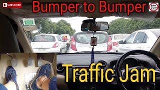 Bumper to Bumper Traffic  ट्रैफिक में गाड़ी कैसे चलाये   Indian Driving School [upl. by Esilec897]