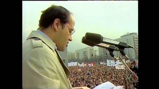 Rede von Gregor Gysi auf der Großdemonstration am 4 November 1989 auf dem Alexanderplatz in Berlin [upl. by Naira80]