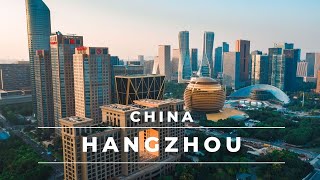 Hangzhou China in 4k  Aerial footage of this beautiful city – China travel [upl. by Even244]