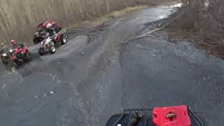 2019 Yamaha Grizzly 700 SE Alaska winter riding [upl. by Imotas876]