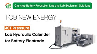 40T Laboratory Electric Hydraulic Calender for Battery Electrode [upl. by Tlaw]