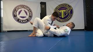 BJJ Technique 2On1 Closed Guard Rollover Sweep [upl. by Berthoud]