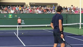 GOAT Federer amp Schwartzman Practice Clip 6 [upl. by Snah]