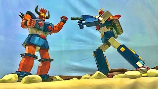 Voltes V Legacy Voltes V vs Vaizanger  Stop Motion  LJPL Animation [upl. by Arutak902]