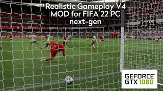 Realsm Gameplay v4 MORE REALISTIC mod for FIFA 22 PC TU17 [upl. by Oneida134]