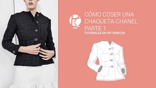 Chaqueta Chanel tutorial 14  Patrón  Aprender a coser [upl. by Adihaj]