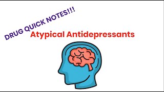 Atypical Antidepressants Pharmacology QUICK DRUG NOTES  PharmCept [upl. by Ostraw]