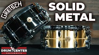 Gretsch USA Solid Metal  4 Snare Drums Compared [upl. by Rubenstein]