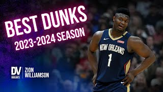 Zion Williamson best dunks of the 20232024 season [upl. by Wynn864]