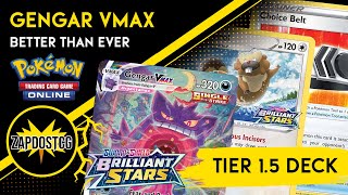 Gengar VMAX Deck OHKOs Anything Easily in The Brilliant Stars Meta Pokemon TCG [upl. by Inal572]