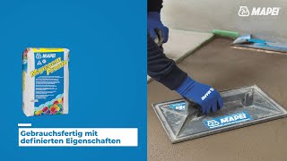 MAPEI Anwendungstechnik  Estrichlösung für einen schnell belegbaren Untergrund [upl. by Ihcehcu]