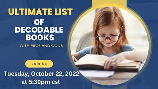 Ultimate List of Decodable Books with Pros and Cons [upl. by Amoreta]