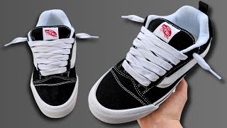 HOW TO LACE KNU SKOOL VANS BEST WAY [upl. by Aicaca589]