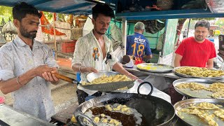 Junagadh Famous Fafda and Gathiya Sambharo Full Making  Gujarati Street Food in Ahmedabad [upl. by Judsen]