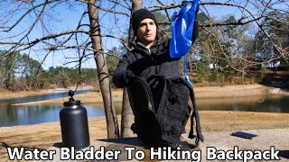 How To Add Water Bladder To Hiking Backpack [upl. by Sianna]