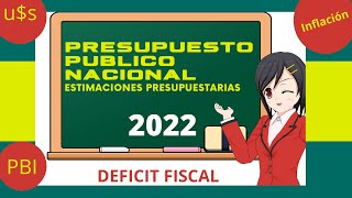 PRESUPUESTO PUBLICO Nacional 🟠🟠🟠 Estimación de variables Macro [upl. by Adnola]