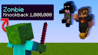 Minecraft But All Mobs Have Insane Knockback [upl. by Lorita]