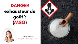 Danger sur la santé du MSG glutamate conservateur additif alimentaire exhausteur de goût [upl. by Combs]