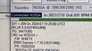 Receiving the Winlink Wednesday weekly reminder email via Vara HF Winlink email in 40m [upl. by Acirem]