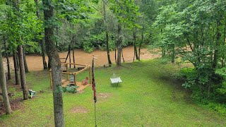 Waters Edge Cabin near Blue Ridge Georgia Fightingtown Creek trout fishing cabin in the usa [upl. by Perri]