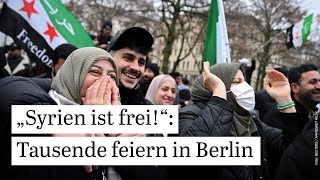 „Syrien ist frei“ Tausende feiern in Berliner Ortsteilen Neukölln und Kreuzberg den Sturz Assads [upl. by Nebe]