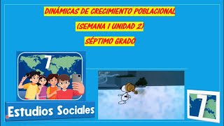 DINÁMICAS DE CRECIMIENTO POBLACIONAL SEMANA 1 UNIDAD 2 ESTUDIOS SOCIALES SEPTIMO GRADO [upl. by Stine48]