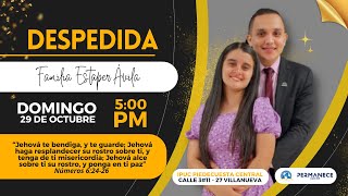 TRANSMISIÓN EN VIVO  CULTO EVANGELÍSTICO Y DESPEDIDA FAMILIA ESTAPER ÁVILA [upl. by Cleve565]