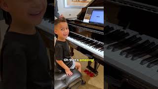 4 Year Old Jelijahs First Time Experience With Steinway Spirio Piano Piano ChildProdigy Pianokid [upl. by Aohk]