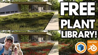 Amazing FREE Plant Library and Scattering AddOn for Blender [upl. by Berliner834]