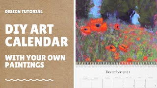 DIY Art Calendar  with your own Paintings [upl. by Nahgem]