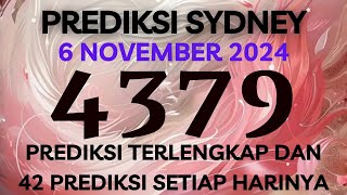 PREDIKSI SIDNEY HARI INI 6 NOVEMBER 2024  BOCORAN SYDNEY MALAM INI  RUMUSAN SDY JITU TERBARU [upl. by Asirac]