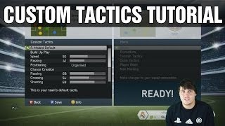 FIFA 14  Custom Tactics Tutorial amp Quick Tactics  How to create your own Basic Guide TIPS [upl. by Nitas]