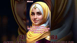 Fatimah Az Zahra satusatunya Putri Rasulullah yang hidup sampai Rasul Wafat kontenislami [upl. by Simpson118]