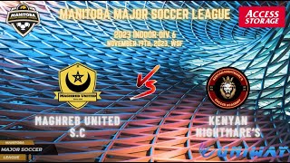 November 19th WSF Div 6 Mahgreb United SC vs Kenyan Knightmares [upl. by Adilen]