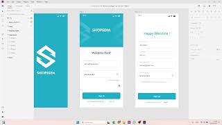 UI\UX Design with adobe xd for mobile application store ep 1 interface [upl. by Suoivatnom368]