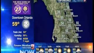 WFTVDT2 Severe Weather Center 9 Clip 11616 [upl. by Klapp]