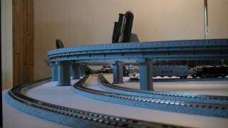 Kato N Scale Unitrack Layout Train Video 2 [upl. by Leviralc]