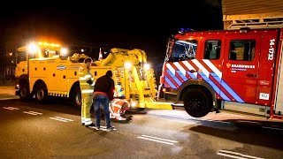 BERGING  Brandweervoertuig crasht tijdens spoedrit Mercedes Benz Atego🚒 🚨 [upl. by Thomey]