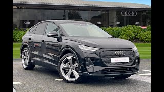 Audi Q4 etron 45 Black Edition Sportback Auto  Carlisle Audi [upl. by Eidnil911]