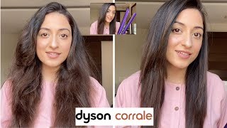 DYSON CORRALE HAIR STRAIGHTENER  Demo amp Review  Worth It How to Use Does it stay Hair Damage [upl. by Ytineres]