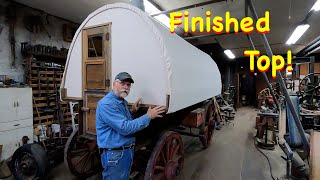 The Final Sheep Wagon Canvas Top Install  Engels Coach Shop [upl. by Hirsh]