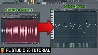 How To Convert Audio To Midi In FL Studio 20 [upl. by Princess248]