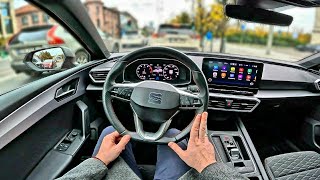 2021 Seat Leon Sportstourer FR  15l eTSI 150hp DSG7   POV Test Drive [upl. by Yarased503]