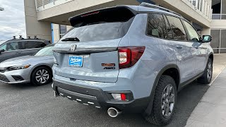 2024 Honda Passport Trailsport  Sonic Gray Pearl  Walkaround [upl. by Ennagrom469]