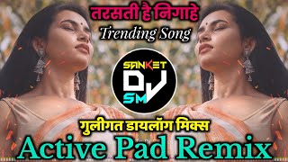 Tarsati Hai Nigahe Teri  Ghalat Fehmi  Trending Song  Active Pad Halgi  Dj Sanket SM [upl. by Schell]