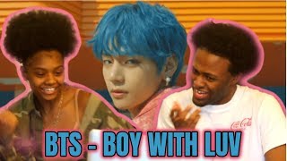 BTS 방탄소년단 작은 것들을 위한 시 Boy With Luv feat Halsey Official MV REACTION [upl. by Assil]