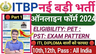 ITBP Constable Telecommunication Online Form 2024 kaise bhare  ITBP HC TELECOMMUNICATION FORM 2024 [upl. by Elimay223]